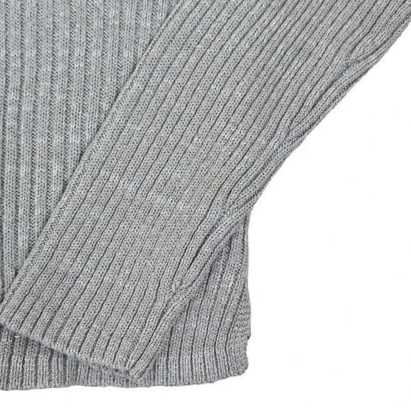 Wild Fable Women's V-Neck Rib Knit Pullover Sweater Gray Size XLarge - Picture 6 of 6